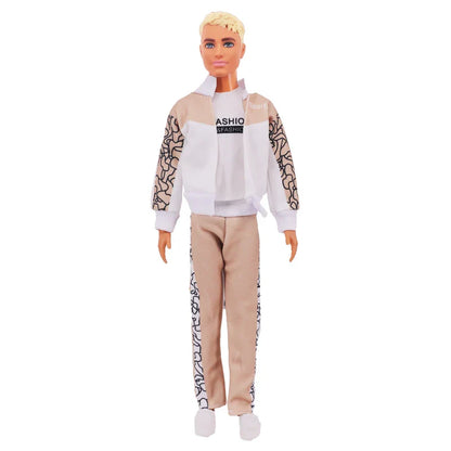 1/6 Boyfriend Doll Clothes Set — High-Quality Sparkling Top & Pants with Wool Hat for Ken Dolls