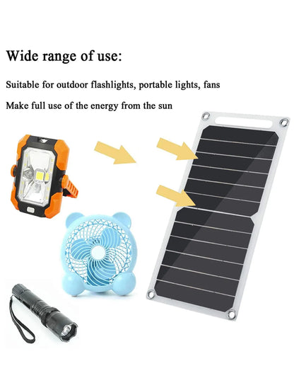 30W USB-C Waterproof Portable Solar Panel — 6.8V Outdoor Charger for Phones, Power Banks & Camping