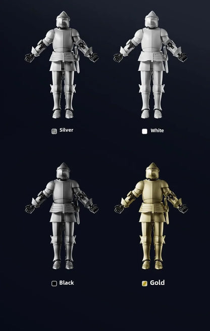 Knight Paladin Action Figure – 13-Joint Movable 3D Printed Shapeshift Robot Toy for Kids & Gifts