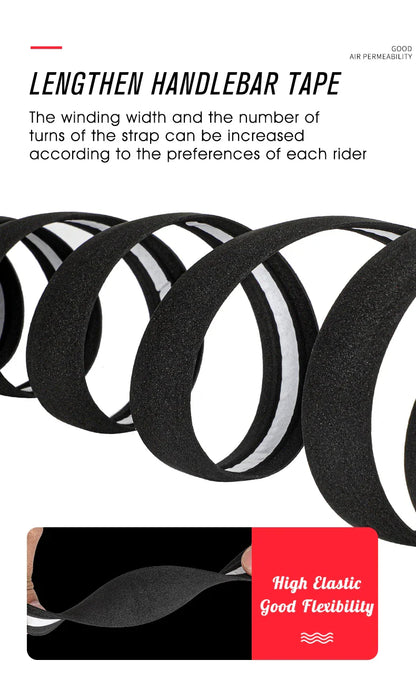 WEST BIKING EVA High Tenacity Handlebar Tape — Shock Absorbing Adhesive Bar Tape with Holes for Road Bikes