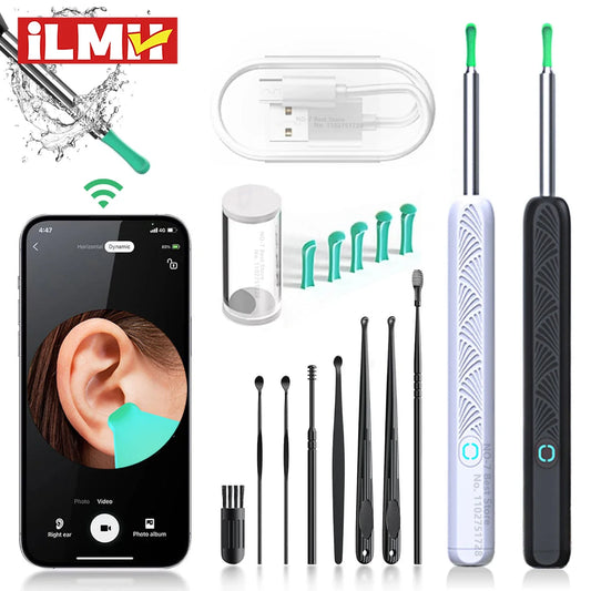 Wireless Ear Cleaner with Camera – USB-C Rechargeable Otoscope Earpick, Wax Removal Endoscope Tool with Mini Camera
