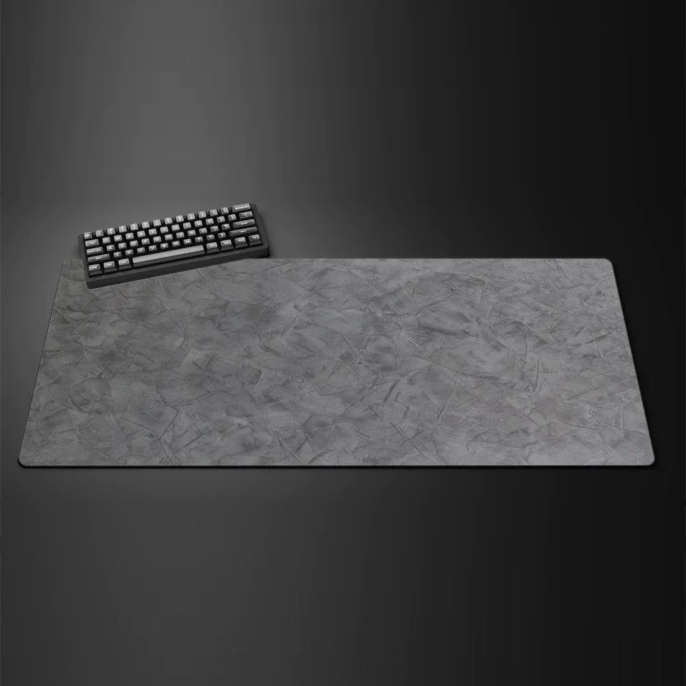 Gray Texture XXL Gaming Mouse Pad – Large 90x40cm Rubber Anti-Slip Desk Mat for Computer Office and Gaming