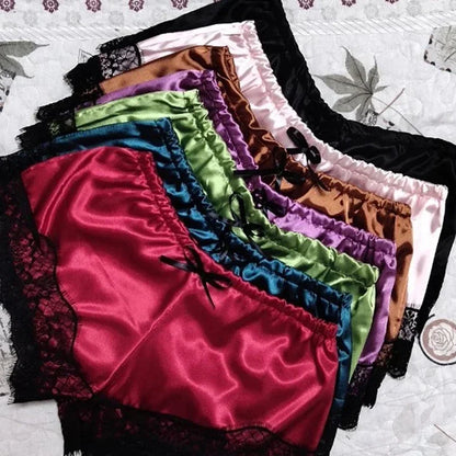 Women's Lace Babydoll Sleepwear Set - V-Neck Sleeveless Lingerie Top & Shorts