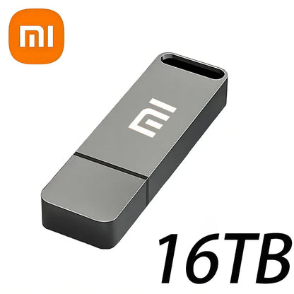 Xiaomi 16TB USB 3.2 Flash Drive — High-Speed Portable SSD Pen Drive, Metal Type-C, Waterproof Memory U Disk