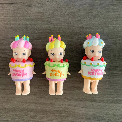 Sonny Angel Birthday Cake Series Mini Figures — Collectible Decorative Doll Toys, Kids Gift & Car/Office Decor