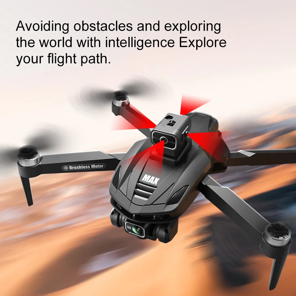2025 V168 Pro MAX GPS Drone – 8K HD Camera, 5G WiFi FPV, 360° Obstacle Avoidance, Brushless RC Quadcopter
