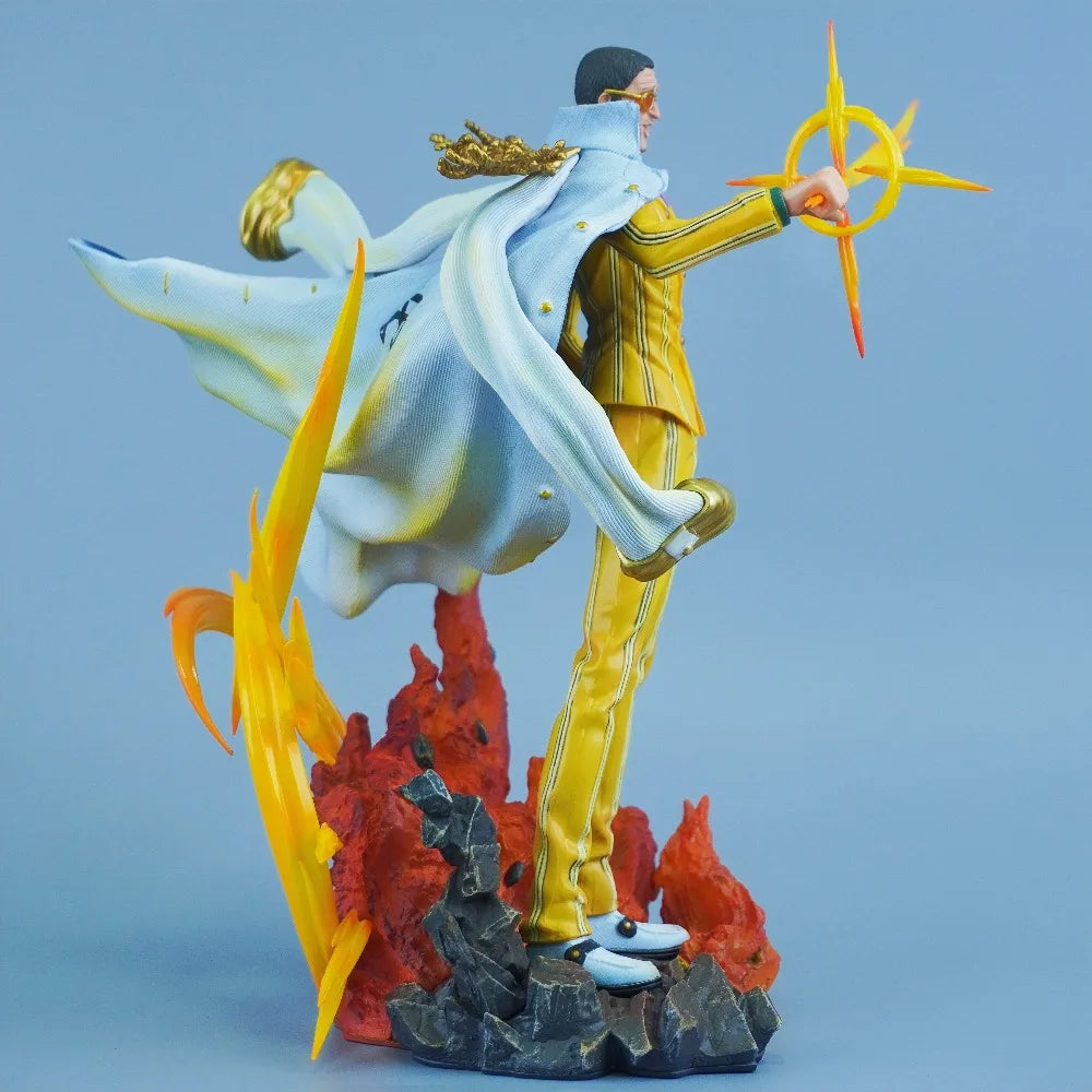 27.5cm One Piece Anime Figure — Borsalino PVC Action Statue, Desktop Collectible Model Toy, Gift for Fans