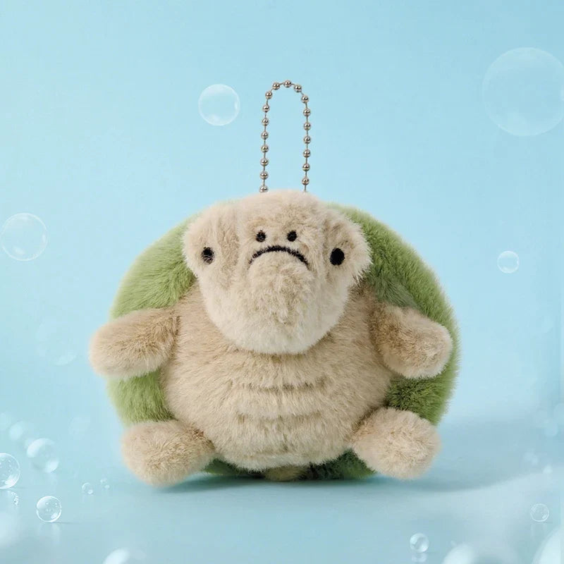 10cm Cute Animal Plush Keychains – Penguin, Frog, Bear & Turtle Soft Toy Charms for Bags, Perfect Birthday Gift for Kids & Women