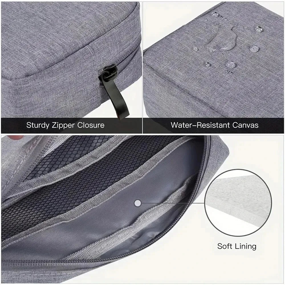 Digital Portable Organizer Case – Travel Storage Bag for Headphones, Chargers, USB Cables & Accessories