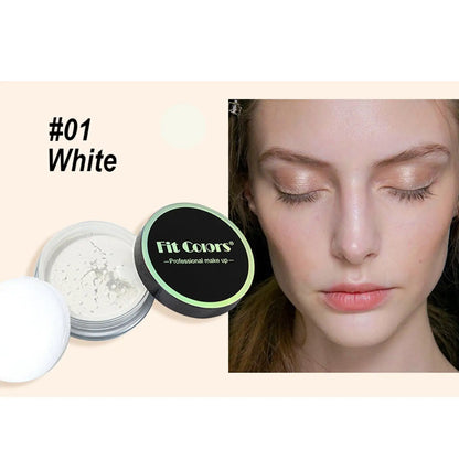 Korean Loose Powder – Full Brightening Concealer, Mineral Face Foundation, Long-Lasting Pressed Compact Makeup Powder