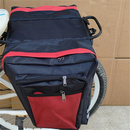 2-in-1 Cycling Double-Side Rear Rack – Camo Trunk Bag & Bike Pannier for Mountain & Road Bikes
