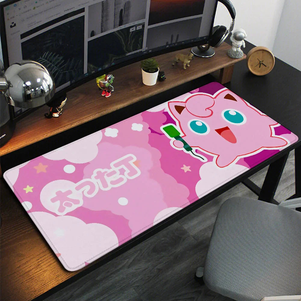 Pokemones Anime XXL Gaming Mousepad – 900x400mm XL Desk Pad, Playmat for Computer & Office Use