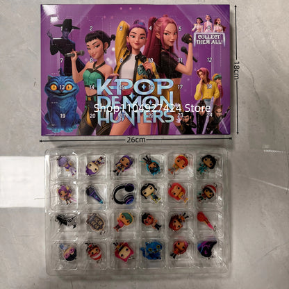 New Kpop Demon Hunters 24-Day Advent Calendar — Rumi, Mira, Zoey & Tiger Christmas Countdown Gift