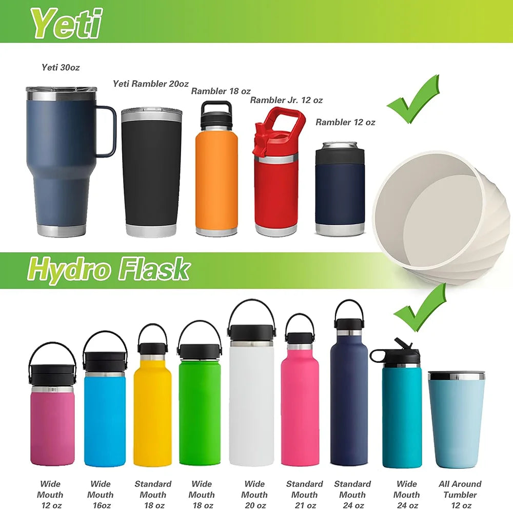 40oz Silicone Cover for Stanley Quencher Tumbler – Protective IceFlow Boot Sleeve with Handle
