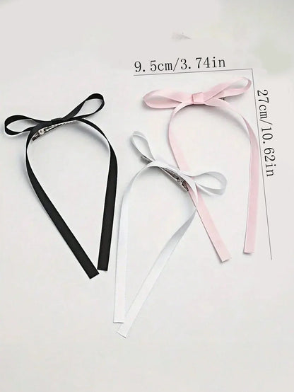 Bow Ribbon Hair Clips - Sweet Fashion Hair Accessories for Women & Girls