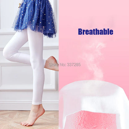 Kids Breathable Ballet Dance Leggings – Boys & Girls Calf-Length Ankle Tights for Dance Practice