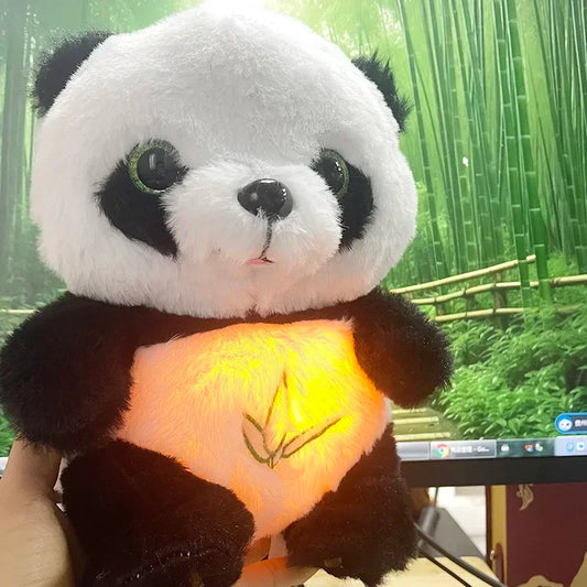 Breathing Panda Plush Toy – Soothing Sound & Light Doll for Babies and Kids, Musical Sleeping Companion