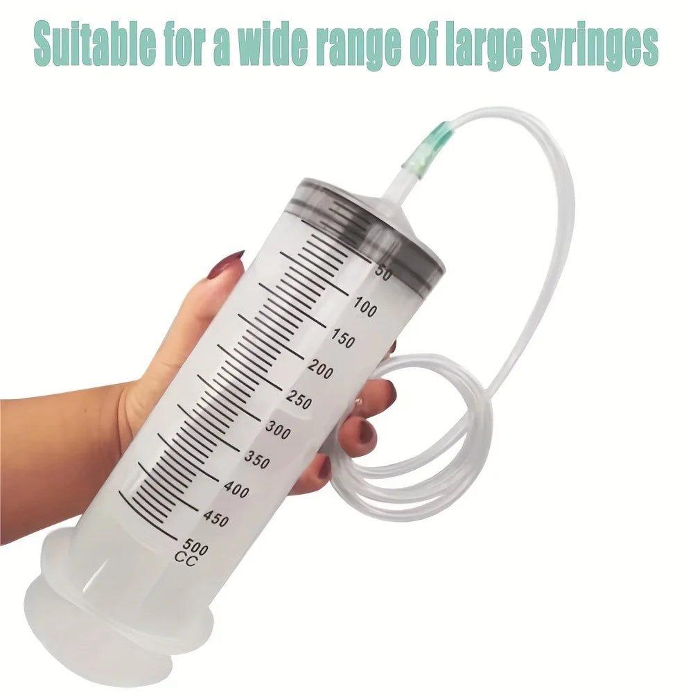 1M Green Needle with Transparent Soft Tube – Compatible with Large-Bore Syringes