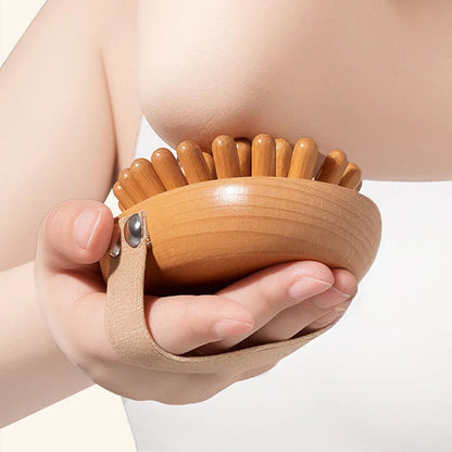 Wooden Anti-Cellulite Body Brush – Spa Air Cushion Massage Comb for Scalp & Essential Oil Therapy