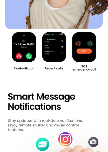 HAYLOU Watch S6 Smartwatch — 2.01" HD Display, Bluetooth Voice Calls, IP68 Waterproof Fitness Tracker