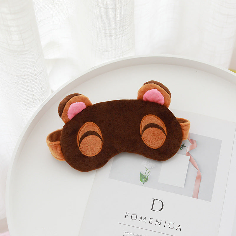 Animal Crossing Sleep Mask – Tom Nook & Timmy/Tommy Plush Eyeshade, Cute Cartoon Cosplay Eye Cover & Travel Blindfold