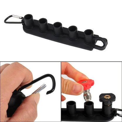Pressure Washer Nozzle Set - 5/7Pcs Color-Coded 1/4" Quick Connect Spray Tips with Holder for Car & Home Cleaning