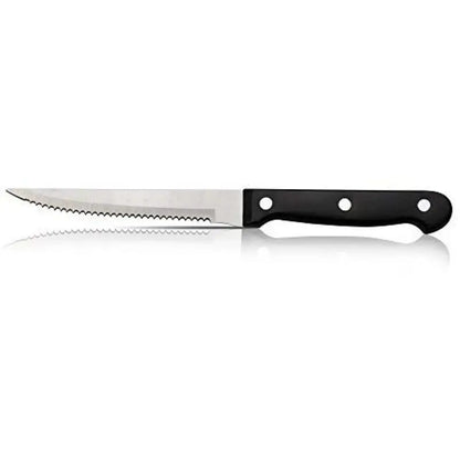 1/4/6/8/12-Pc Steak Knife Set – Full Tang Serrated Stainless Steel Knives for Beef, Bread & Restaurant Table Dinner Use