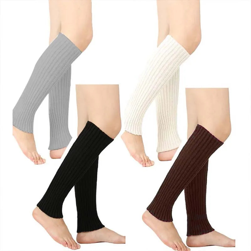 Women's Knitted Long Socks: Autumn Winter Leg Warmers - Breathable and Non-Slip Stockings for Home Comfort