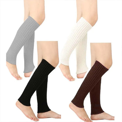 Women's Knitted Long Socks: Autumn Winter Leg Warmers - Breathable and Non-Slip Stockings for Home Comfort