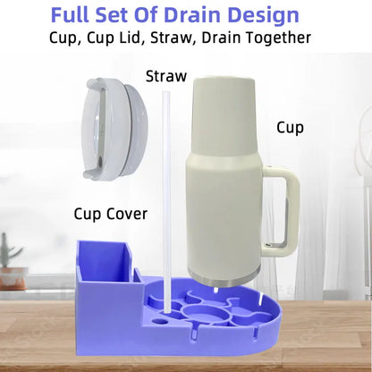 High-Quality Tumbler Drying Rack – Cup Storage & Cleaning Station Water Bottle Holder Drying Stand for Kitchen Organization