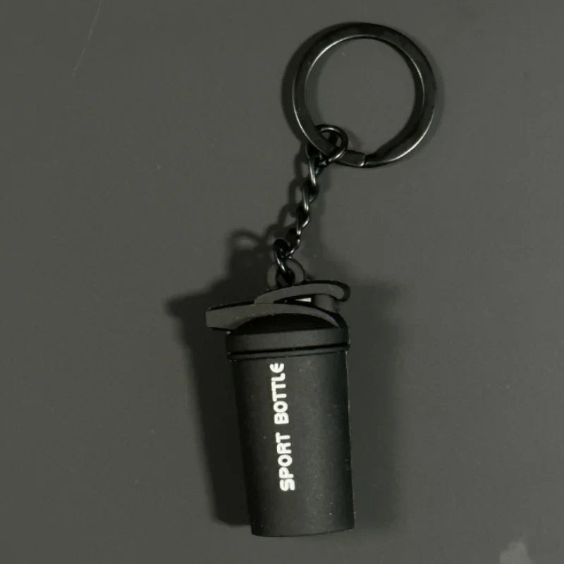 2025 Silicone Barbell Dumbbell Keychain – DIY Gym Gift for Fitness Lovers & Trainers