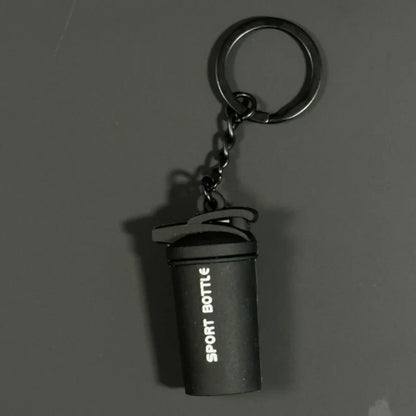 2025 Silicone Barbell Dumbbell Keychain – DIY Gym Gift for Fitness Lovers & Trainers