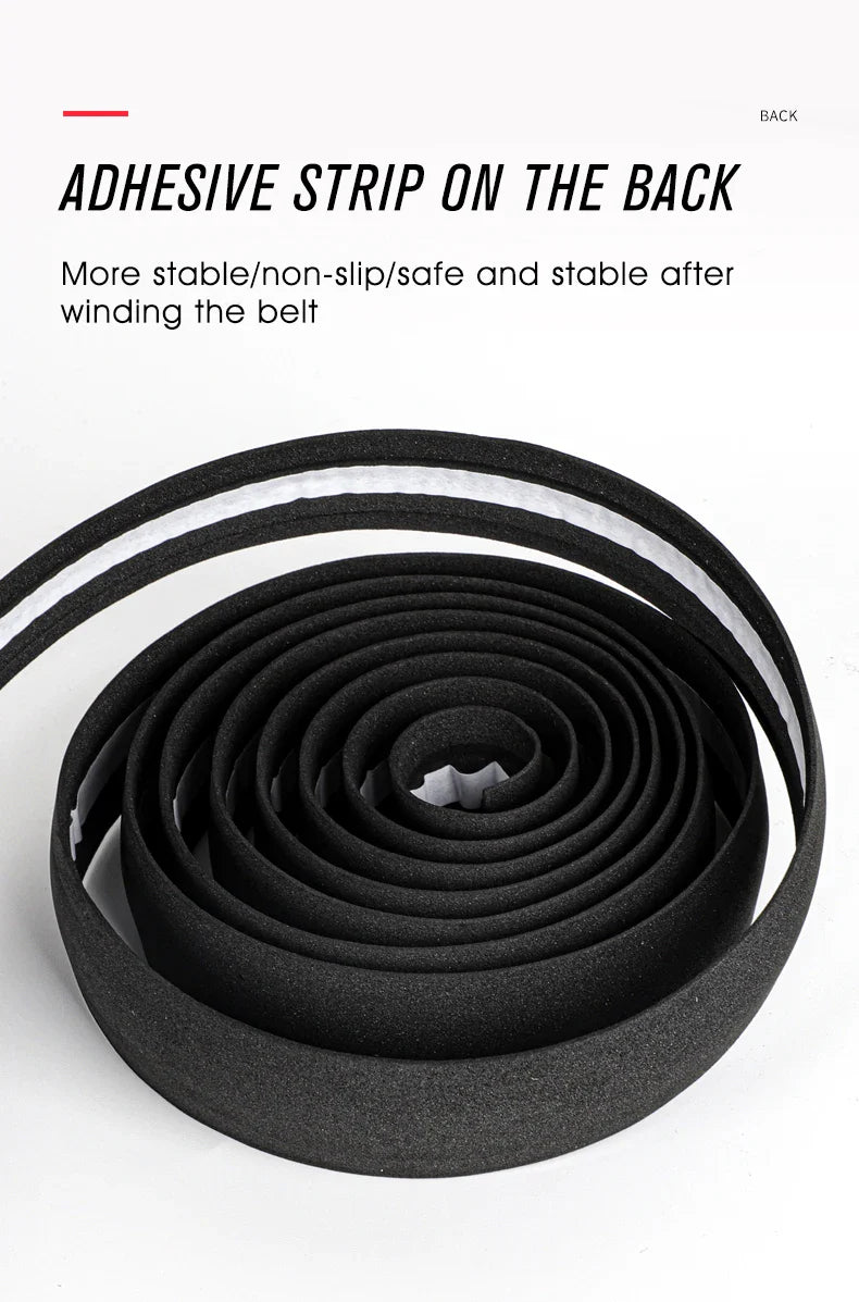 WEST BIKING EVA High Tenacity Handlebar Tape — Shock Absorbing Adhesive Bar Tape with Holes for Road Bikes