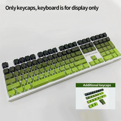 Contour 4.0 Side-Engraved PBT Translucent 97-Key Mechanical Keyboard Keycaps – White Gaming Keycap Set for Magnetic Switch F75 GMK87