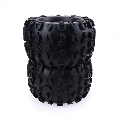 4pcs 1/8 Scale 17mm Hex RC Truck Tires & Wheels Set – Glued for Traxxas Maxx, Tmaxx, E-Revo, Revo 3.3, JLB Cheetah Monster
