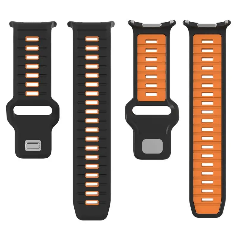 Sports Silicone Strap for Samsung Galaxy Watch Ultra 2025 — Soft Two-Color No-Gap Band for 47mm Galaxy Watch 7 Ultra