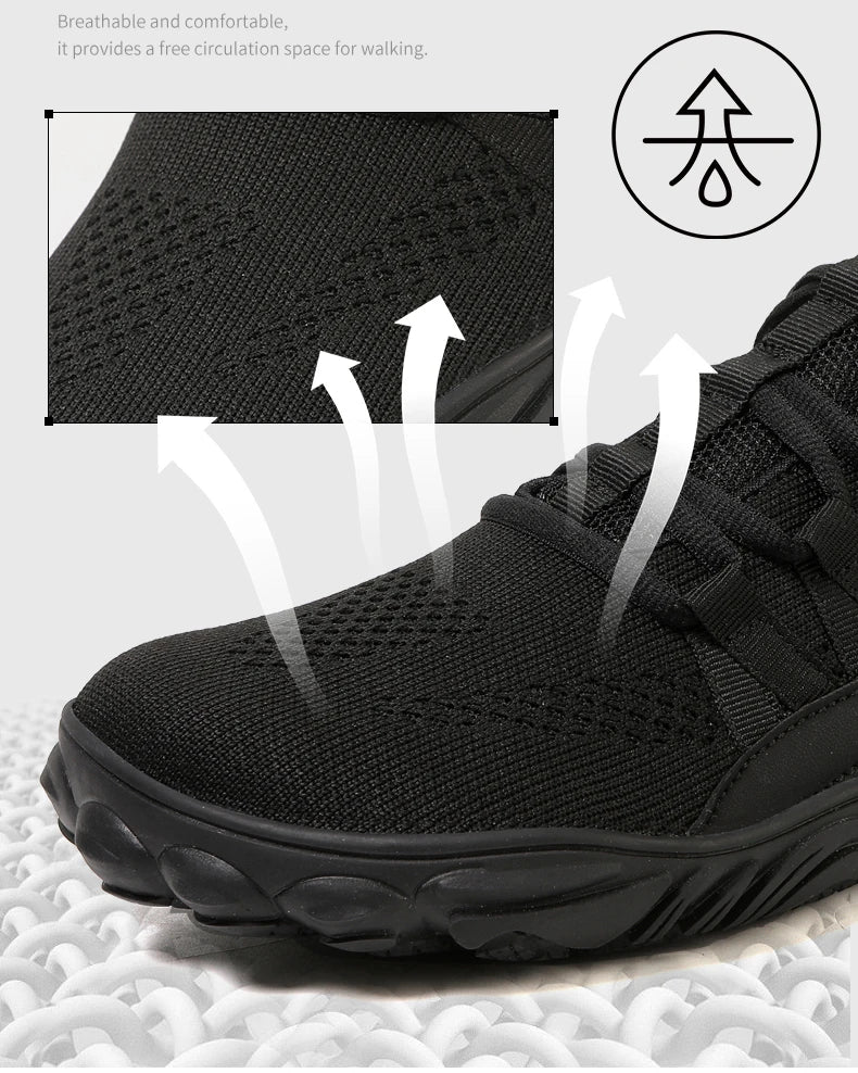 New Plus Size Hiking Shoes – Wide Palm Outdoor Sports & Barefoot Casual Shoes for Couples, Indoor Yoga & Fitness