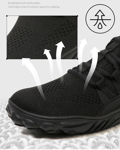 New Plus Size Hiking Shoes – Wide Palm Outdoor Sports & Barefoot Casual Shoes for Couples, Indoor Yoga & Fitness