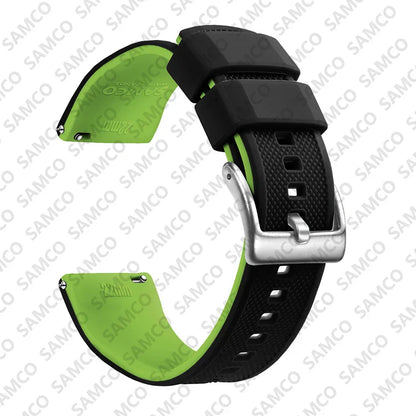 Premium Silicone Watch Band – Quick Release Rubber Strap, 18mm 20mm 22mm Replacement Watchband