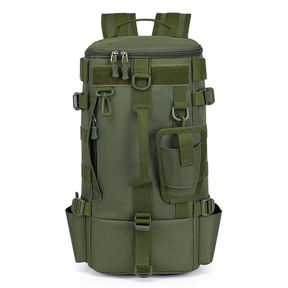 Tactical Fishing Backpack – Multifunctional Tackle Bag with Rod Holders, Molle Storage for Fishing, Camping & Hiking