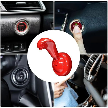 Car One-Touch Start Button Cover – Protective Sticker for Engine Ignition Switch, Car & Motorcycle Start Button