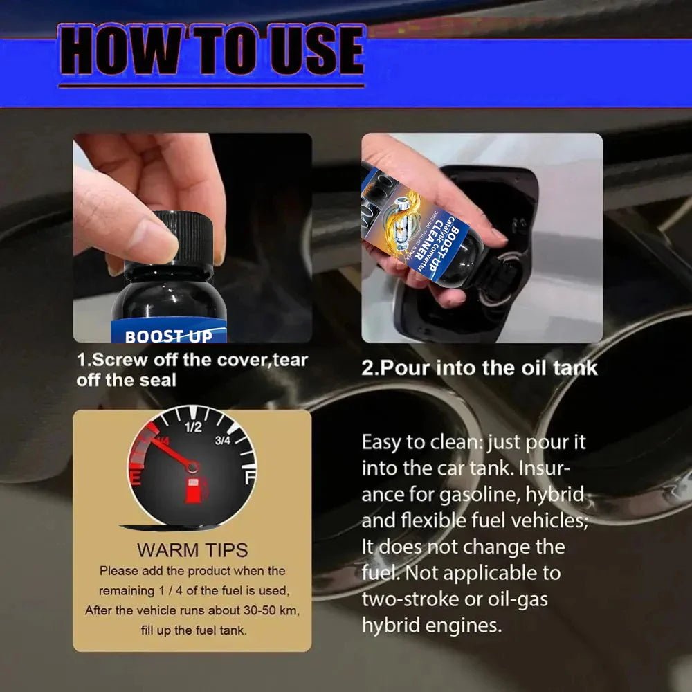 3PCS Car Engine Cleaner Additive Set – Fuel System, Catalyst & Accelerator Cleaner for Deep Engine Cleaning & Performance Improvement, New Generation Formula
