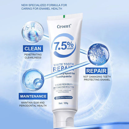 120g Hydroxyapatite Toothpaste – Gentle Mint, Whitening & Stain Removal Oral Care