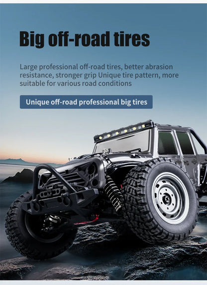 ZWN 1:16 4WD RC Monster Truck – 70KM/H High-Speed Drift Remote Control Car with LED for Kids, vs Wltoys 144001