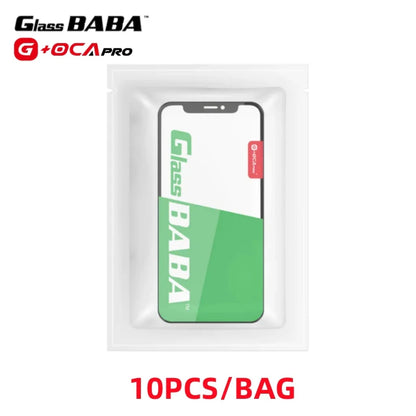 10PCS Glass BABA G+OCA 2-in-1 Screen Lens – High Quality for iPhone 12, 13, 11, 14, 15 Plus, Pro, Max, Mini, X, XS, XR