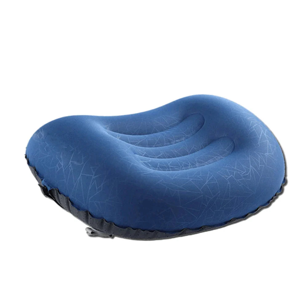 Ultralight Inflatable Camping Pillow – Compact Ergonomic Neck & Lumbar Support for Hiking, Travel & Backpacking