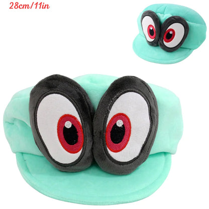 Anime Mario & Luigi Plush Hats — Kawaii Cappy, Princess Peach, Waluigi, Wario & Mushroom Stuffed Dolls, Birthday Gifts for Kids