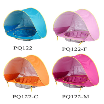 Portable Baby Beach Tent – UV Protection Sun Shelter for Infant, Outdoor Play & Swimming Pool Toy House