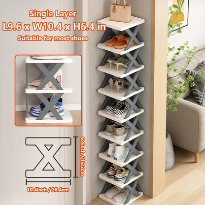 Multi-Layer Detachable Shoe Rack Storage Organizer — Space-Saving Household Shoe Shelf Cabinet