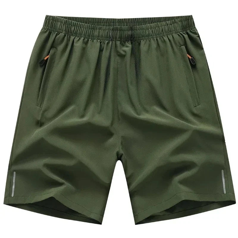 Men's Summer Sports Shorts - Quick-Dry Breathable Ice Silk Running Gym & Beach Shorts